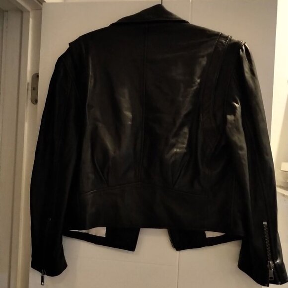 Brand New with Tags Joie Black Leather Jacket Classic and Versatile Style - Picture 9 of 16